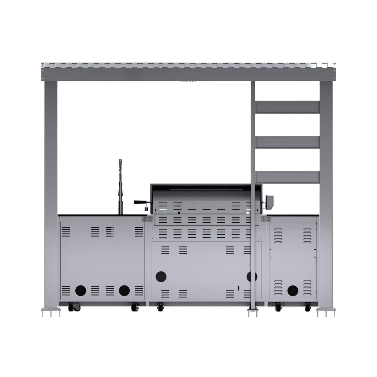 Castelle Flame Blaze 108-Inch 6-Burner