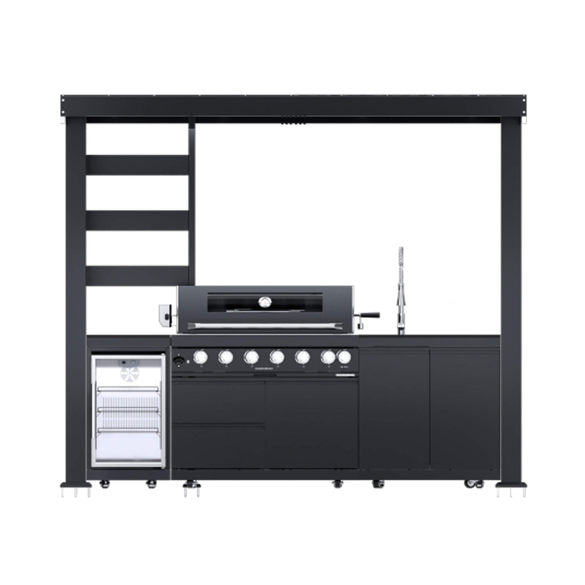 Castelle Flame Blaze 108-Inch 6-Burner