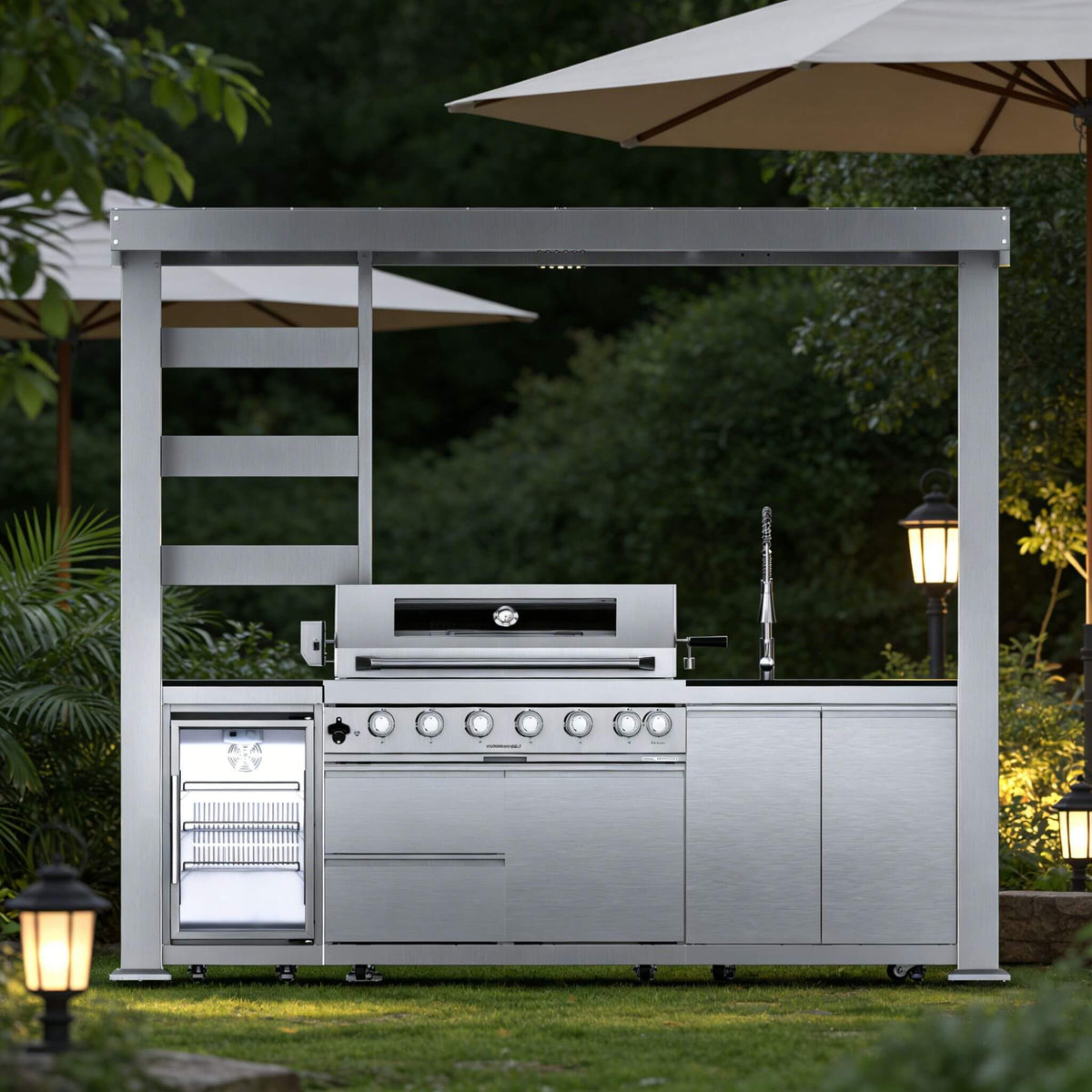 Castelle Flame Blaze 108-Inch 6-Burner