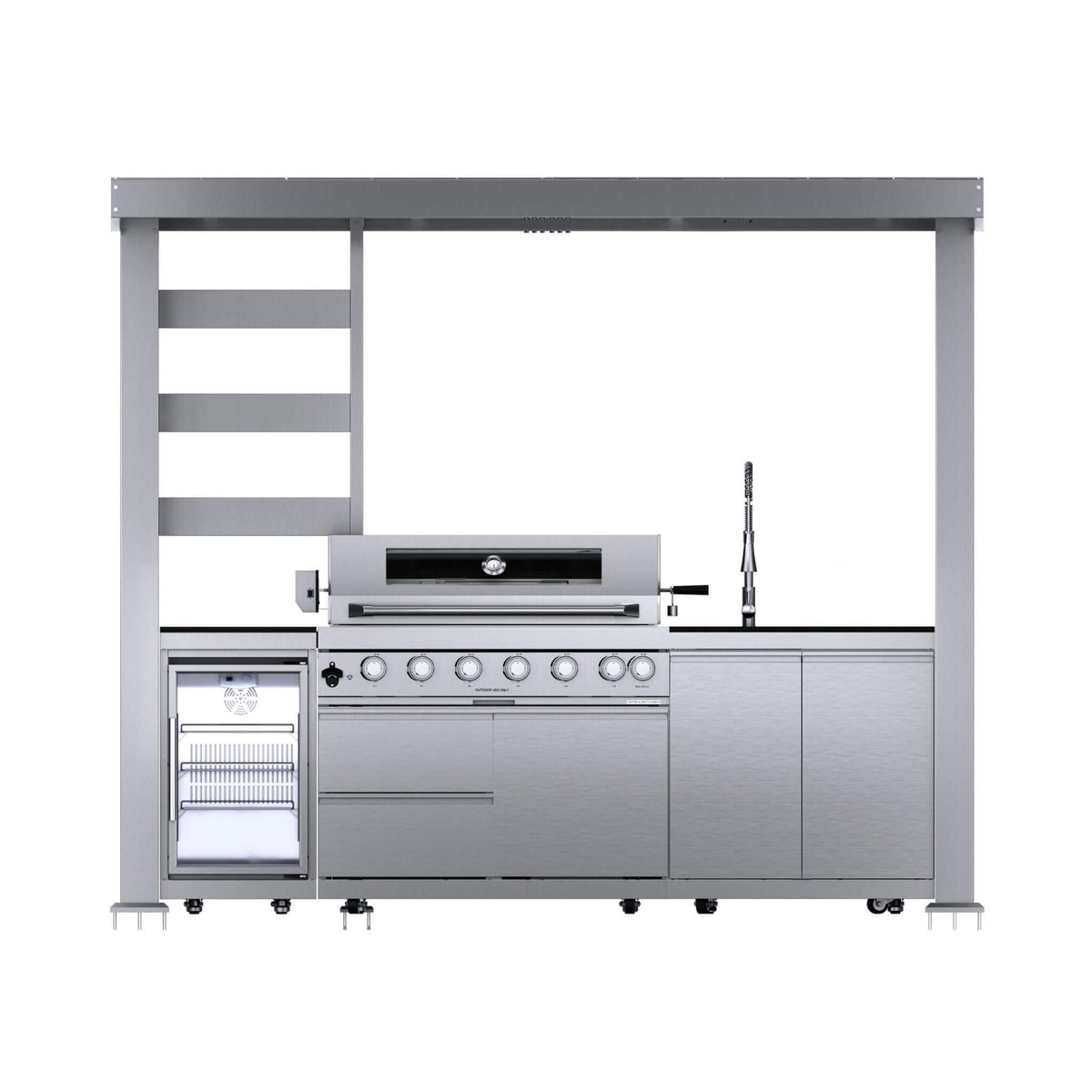 Castelle Flame Blaze 108-Inch 6-Burner