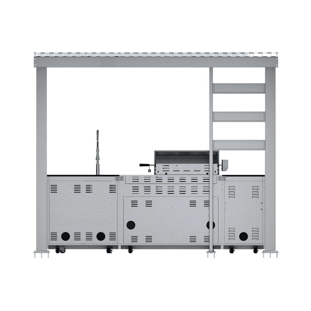 Castelle Flame Imperial 110-Inch 4-Burner