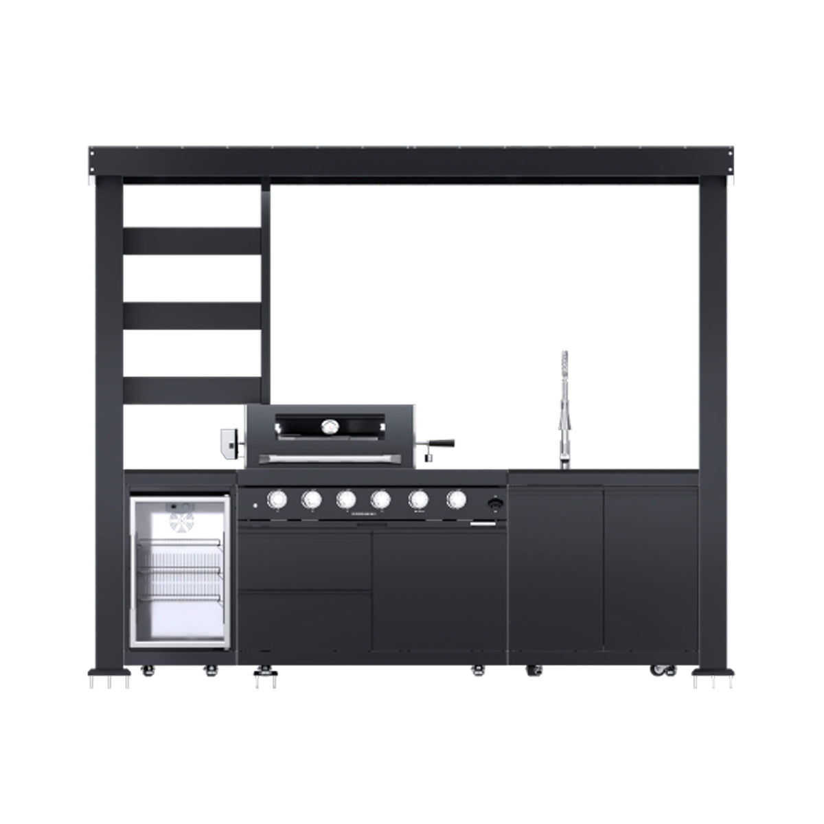 Castelle Flame Imperial 110-Inch 4-Burner