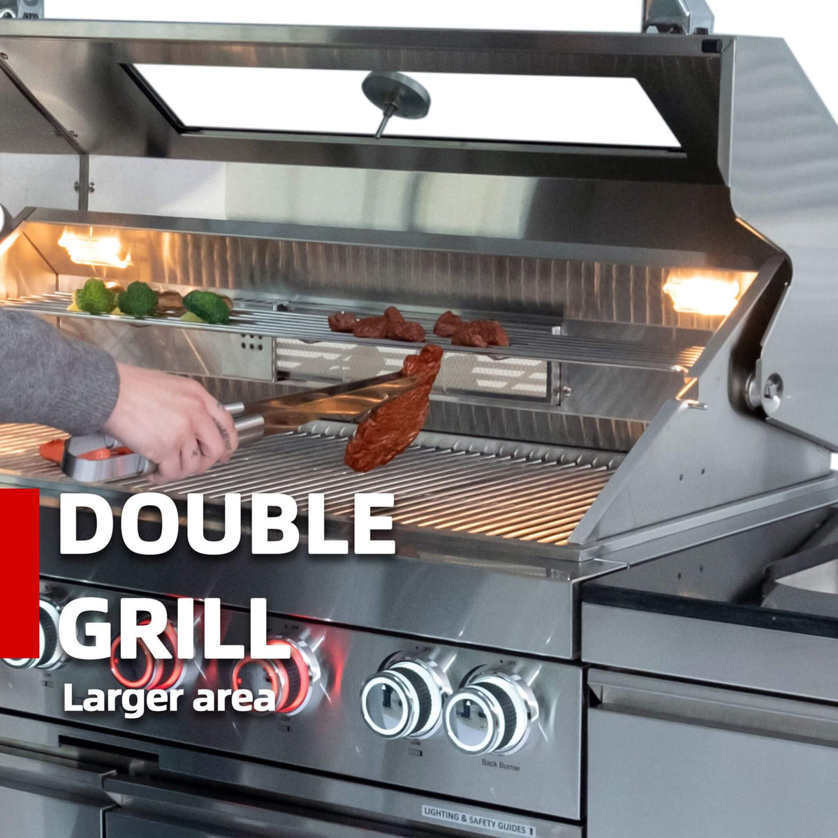 Castelle Flame Imperial 110-Inch 4-Burner