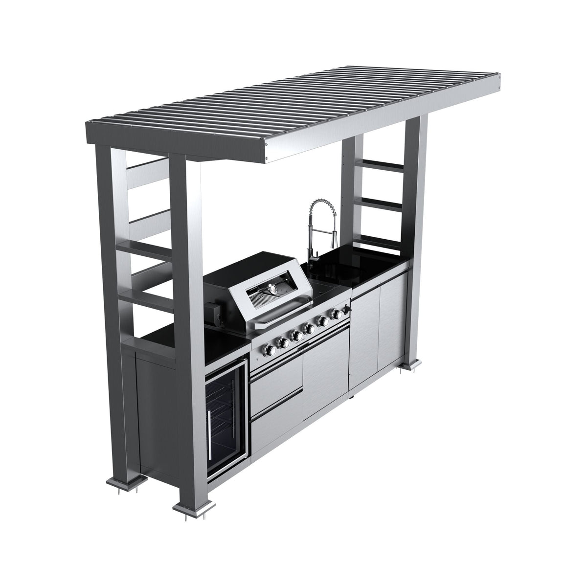 Castelle Flame Imperial 110-Inch 4-Burner