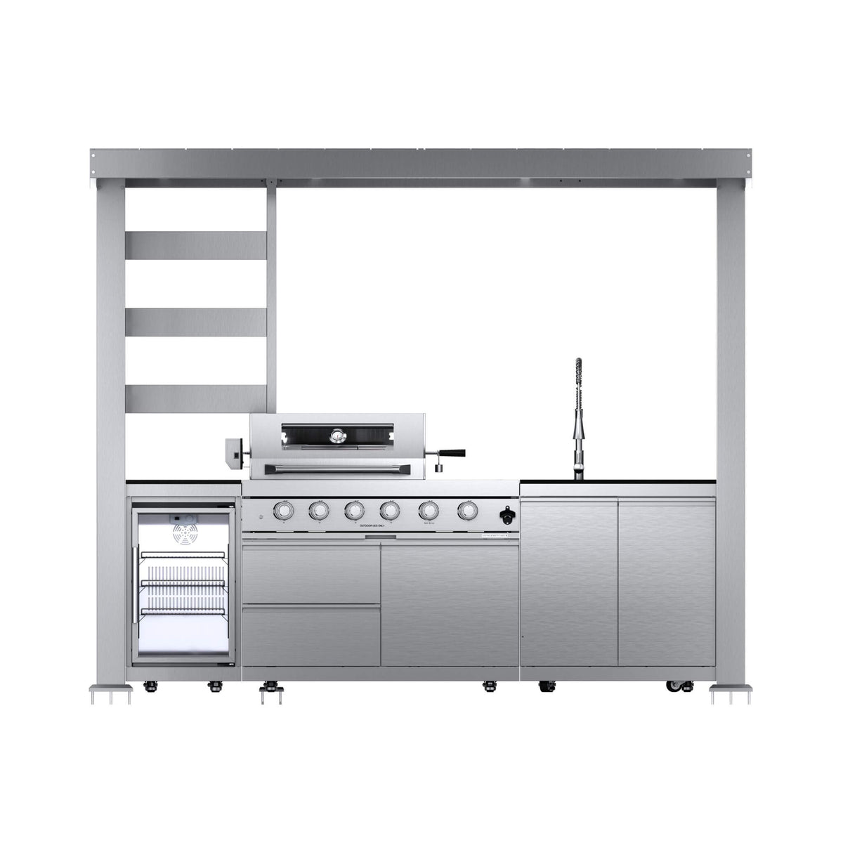 Castelle Flame Imperial 110-Inch 4-Burner