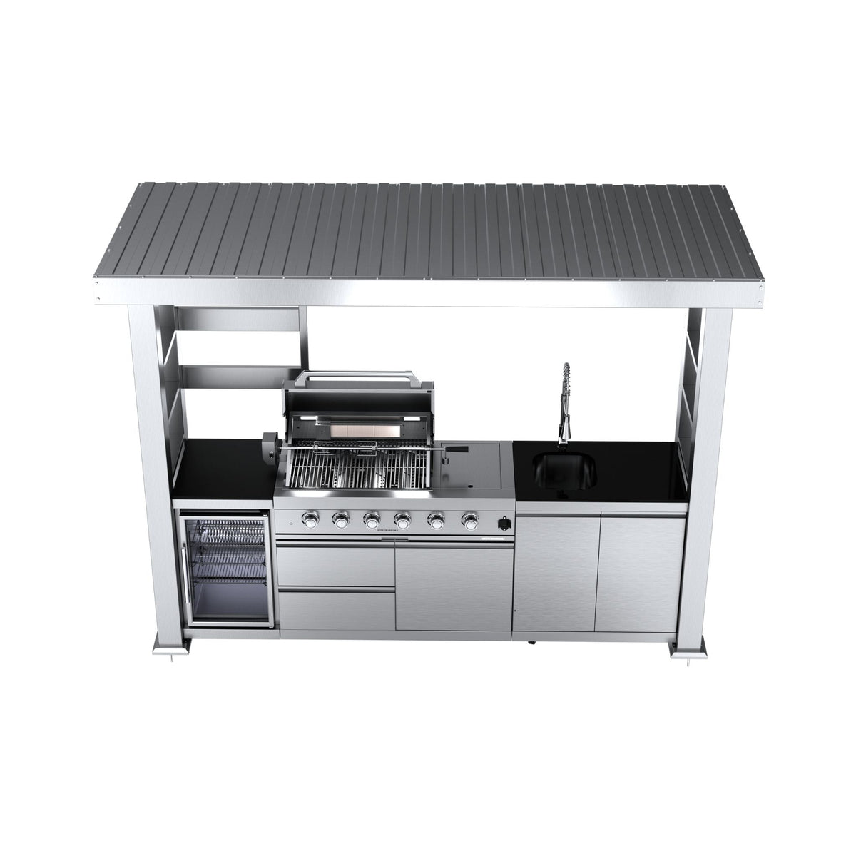 Castelle Flame Imperial 110-Inch 4-Burner