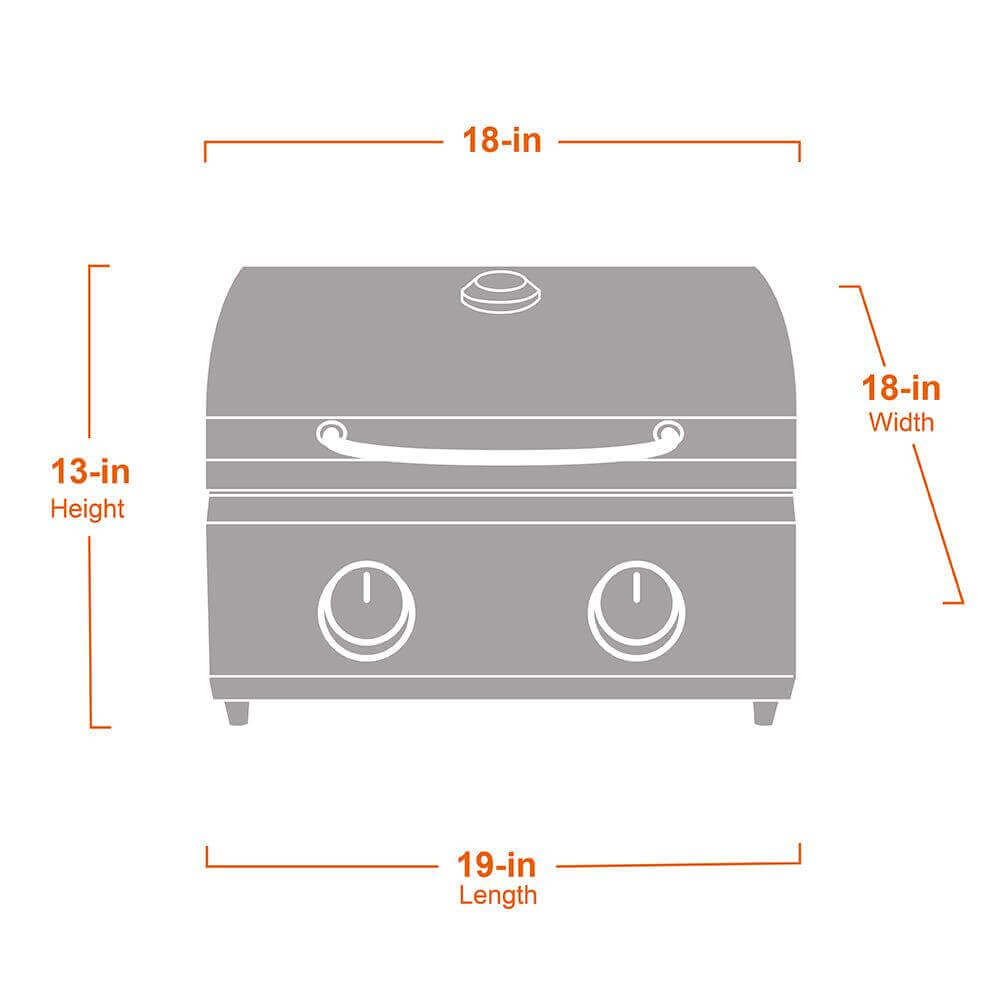 Stainless Tabletop Propane Gas Grill