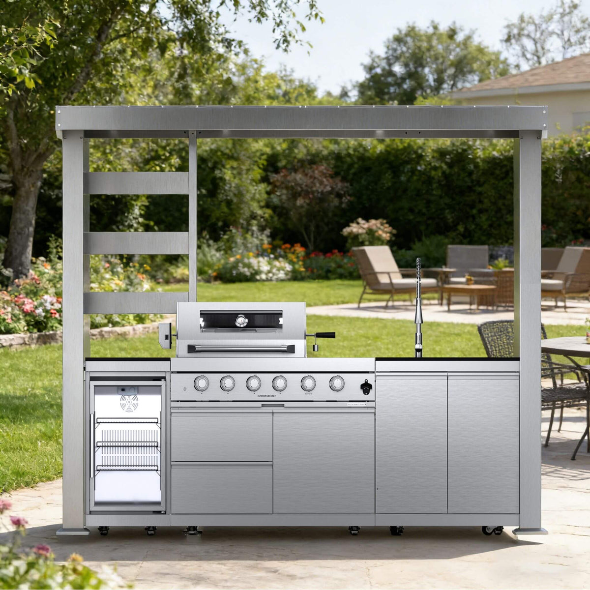Castelle Flame Imperial 110-Inch 4-Burner