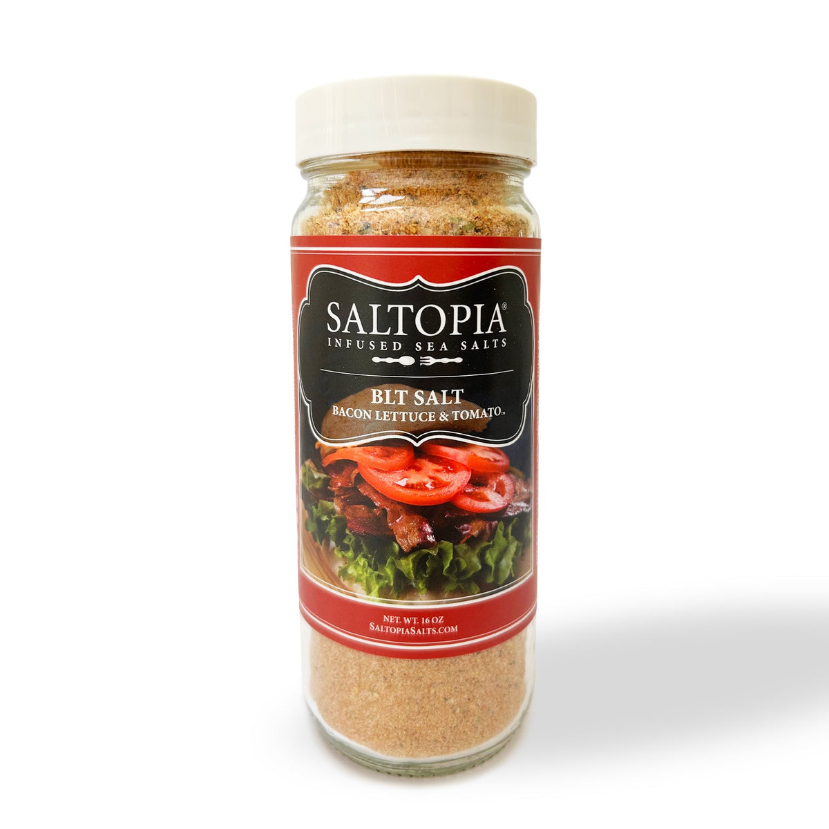 BLT Salt: Bacon. Lettuce, Tomato