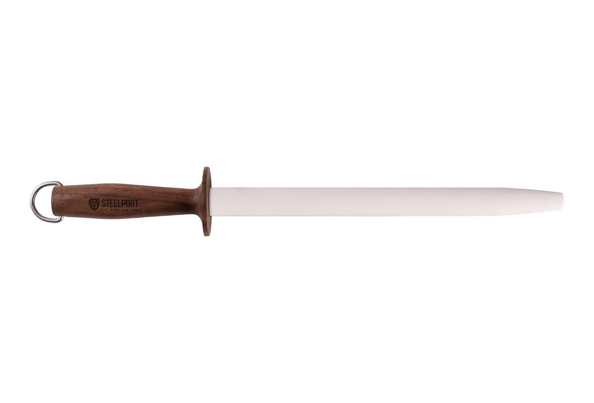 12" Oval Ceramic Honing Rod